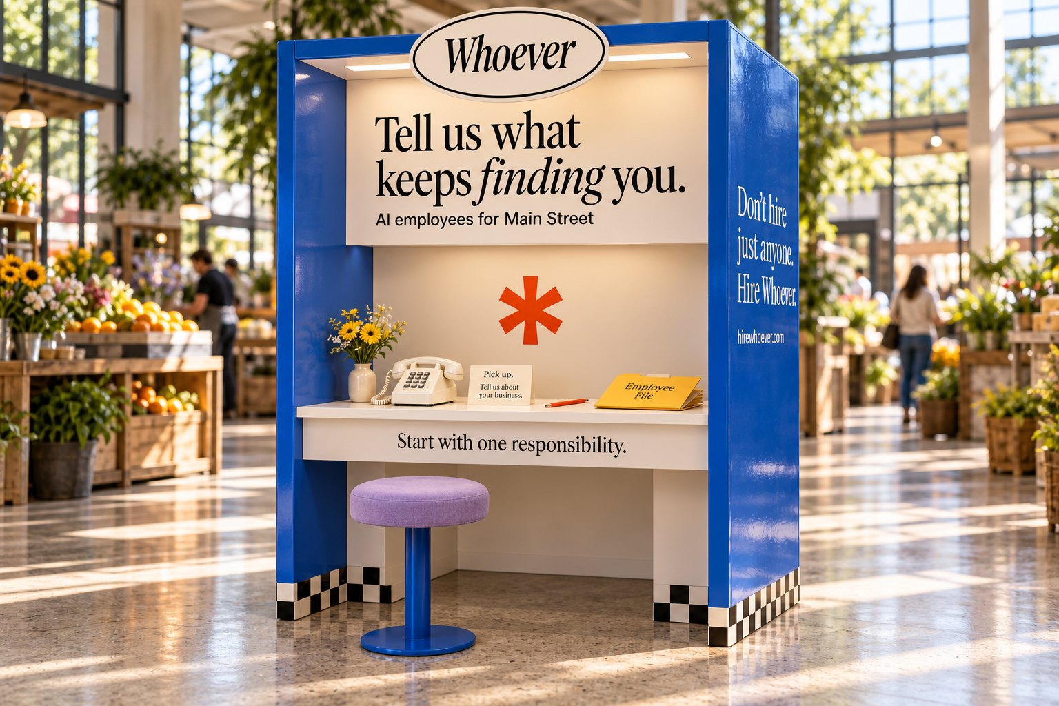 The recruiting booth